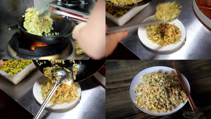 【原创】美食小吃 炒饭独家炒制过程