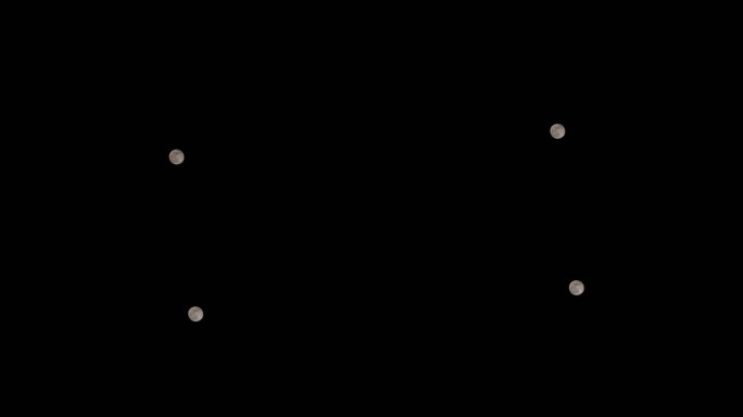 月亮升起纯净单镜头延时