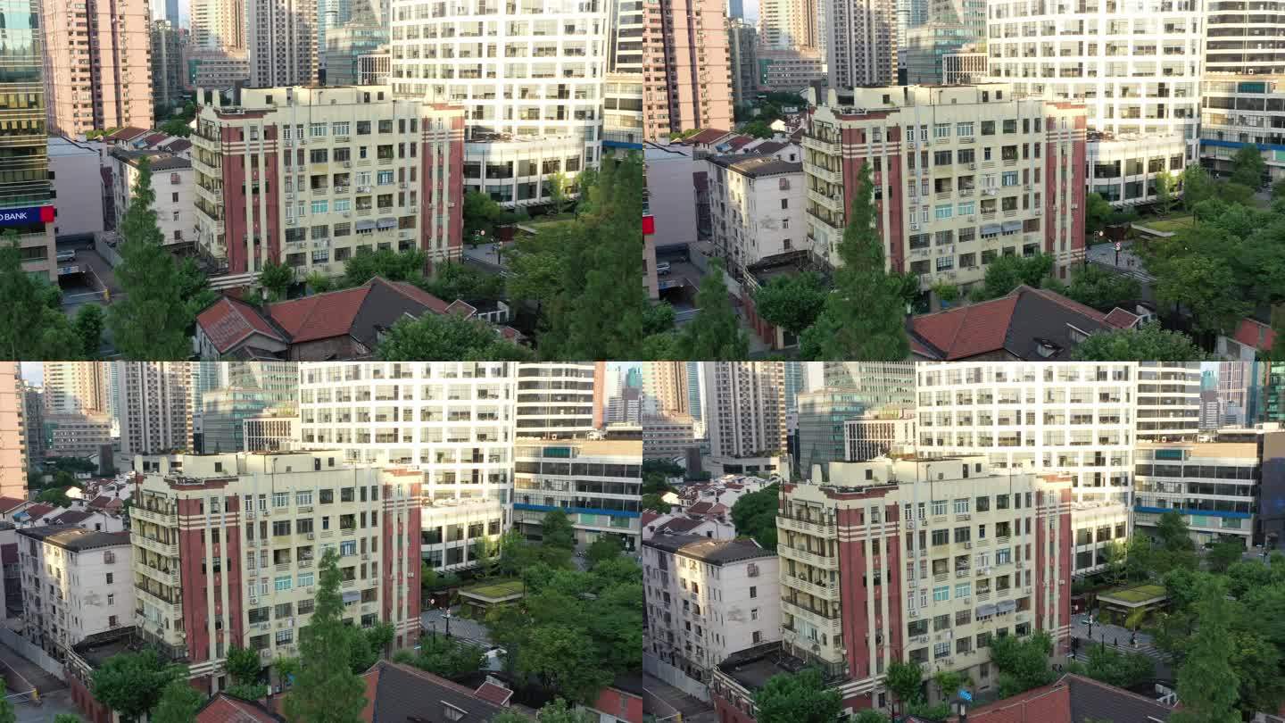 4K原素材-航拍上海优秀历史保护建筑