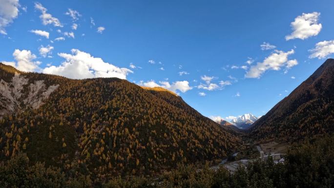 雅拉雪山风景延时