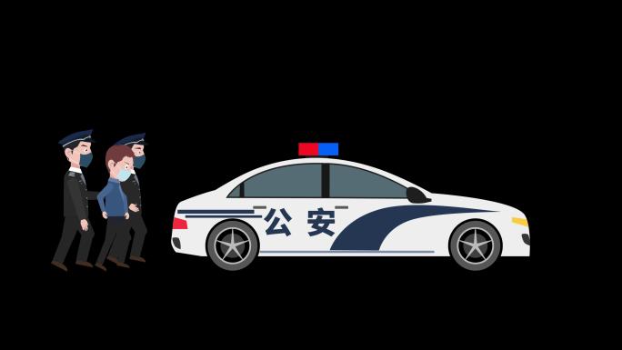 警察警车动画-AE模板