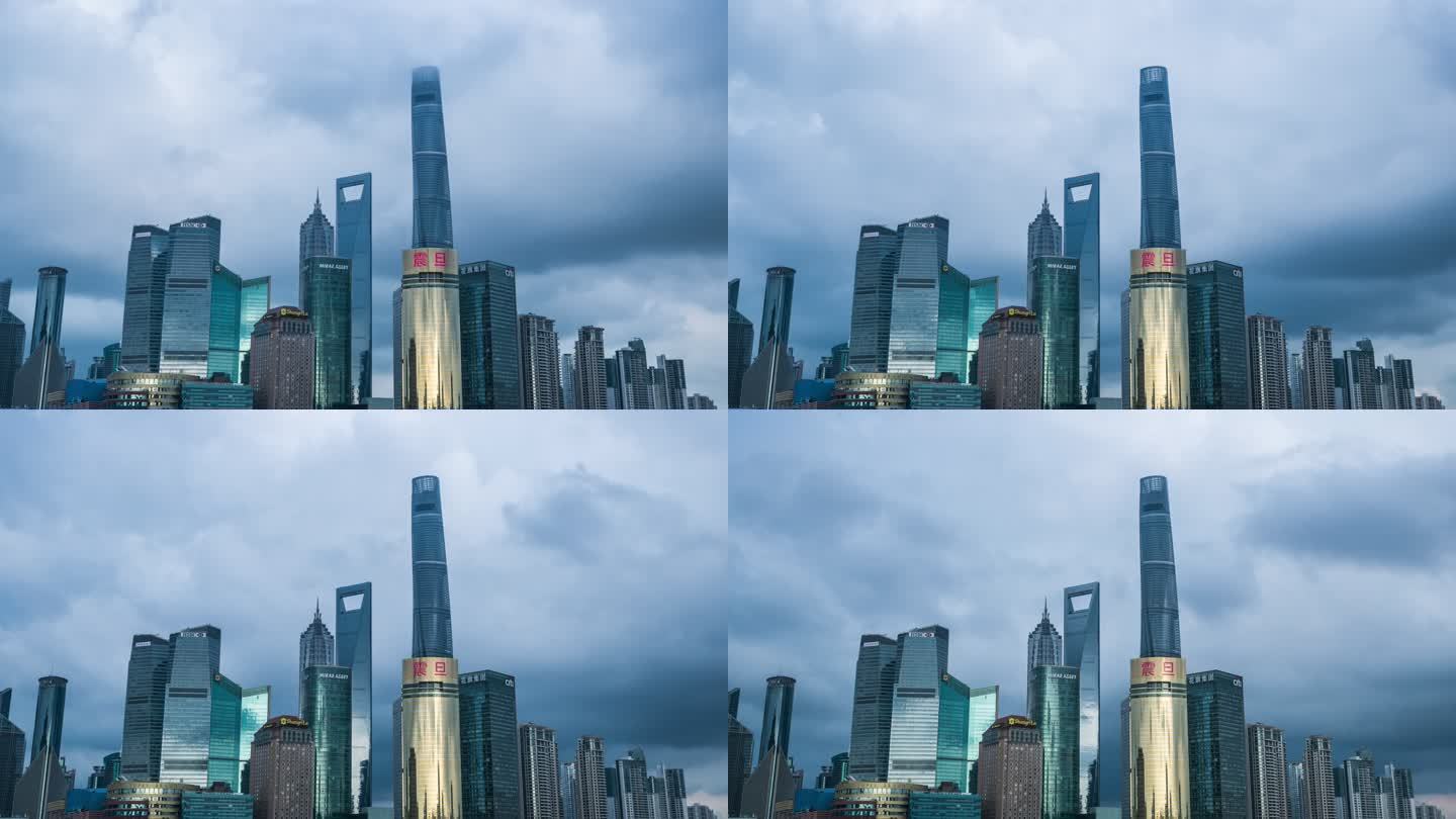 上海外滩地标延时拍摄