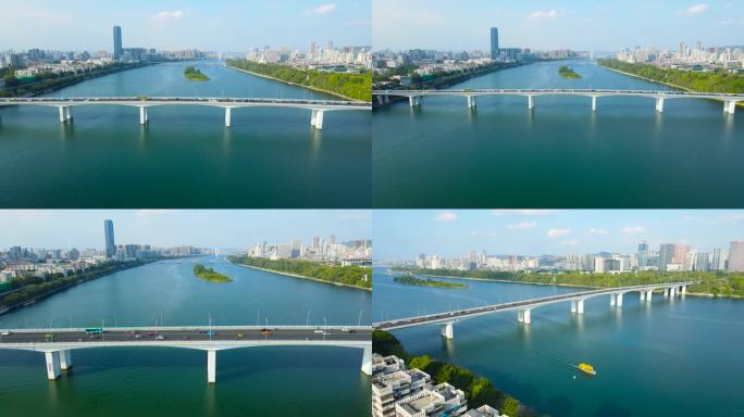 航拍柳州文昌大桥