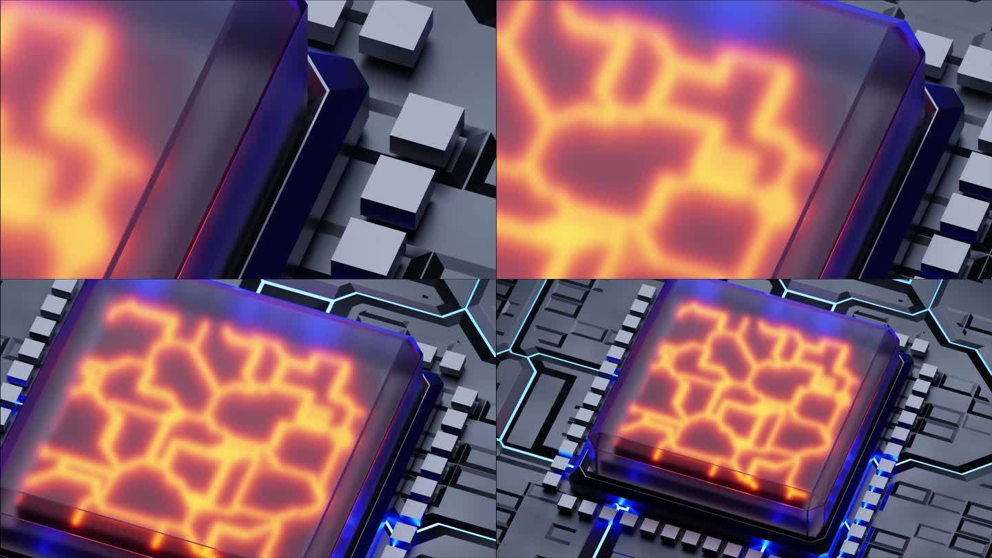 3D渲染CPU中央处理器单元芯片组