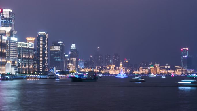 上海夜景延时拍摄