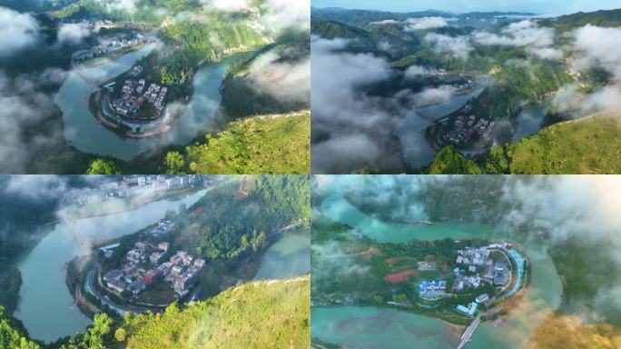 山区日出云海震撼航拍大山里的美景11