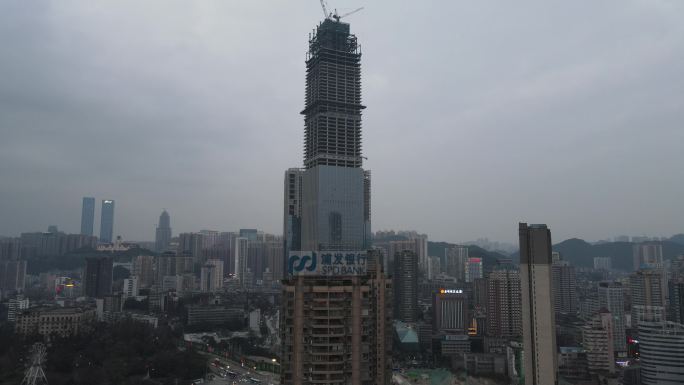 贵阳城市高楼建筑工地