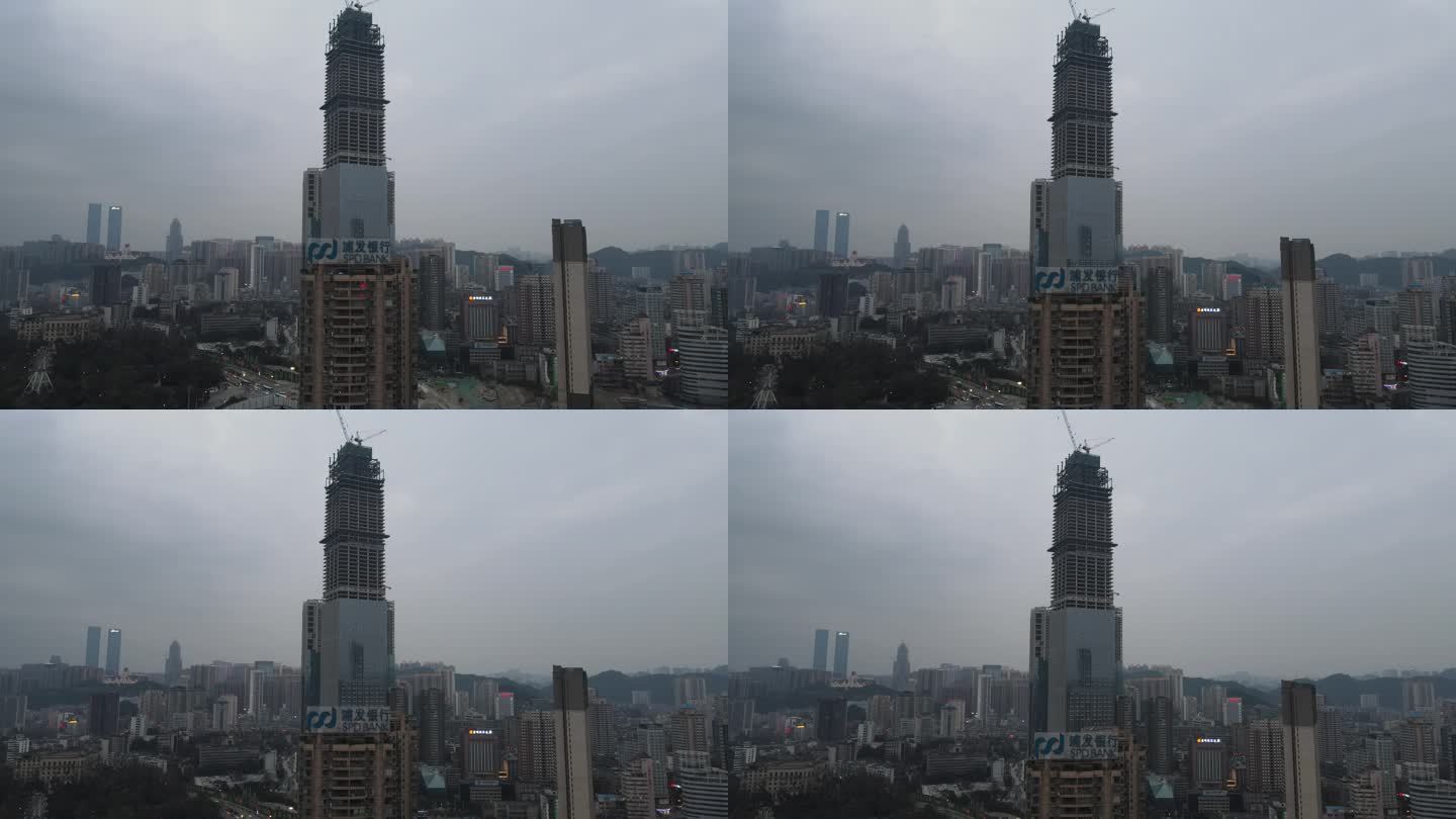 贵阳城市高楼建筑工地