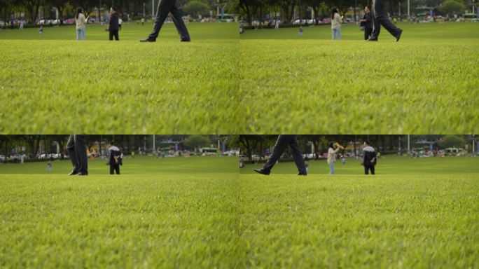 城市 公园 游人