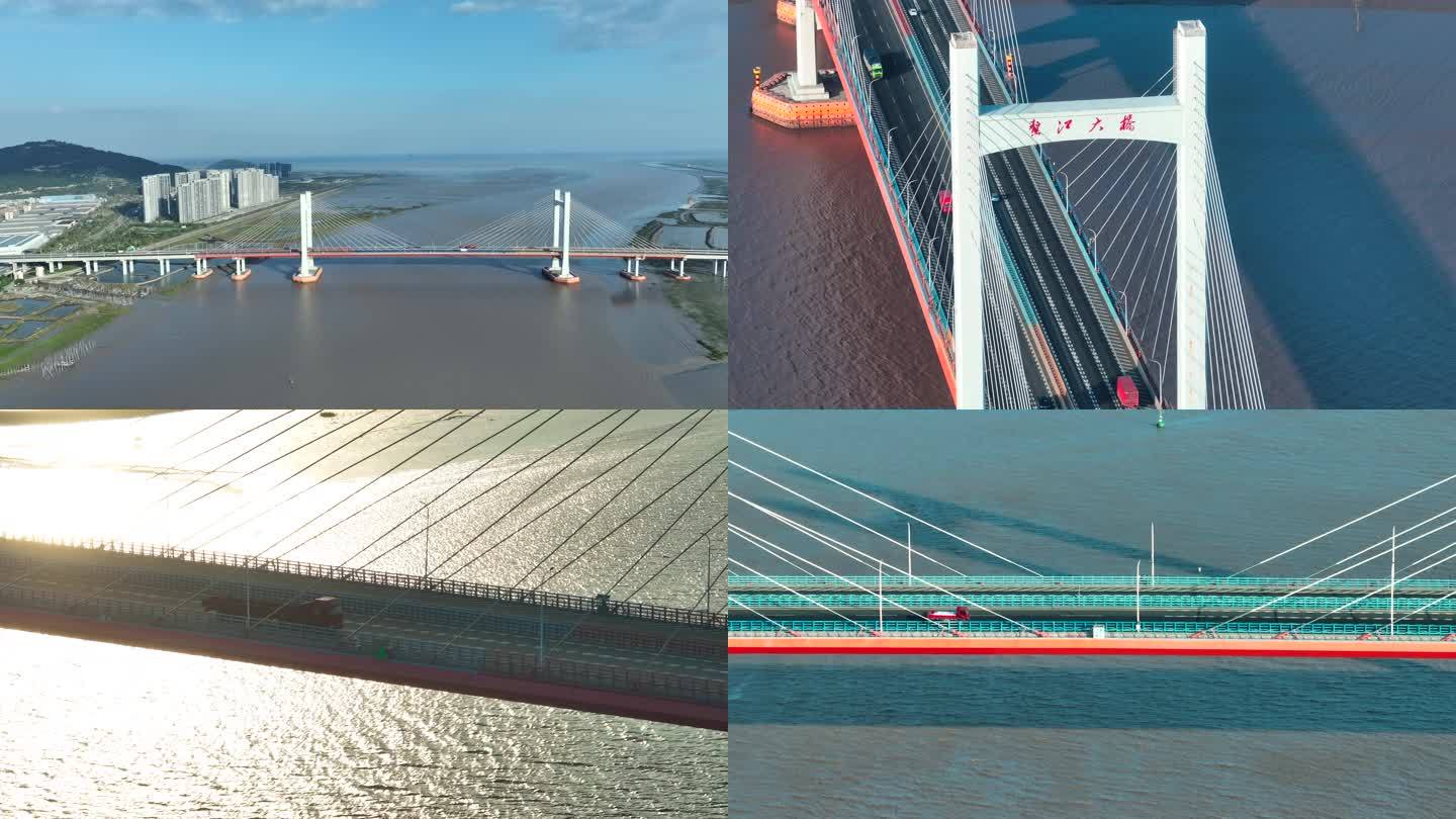 鳌江镇鳌江大桥宣传片航拍4K素材