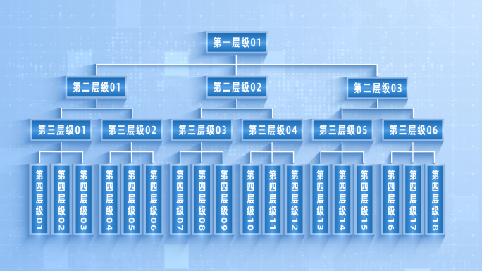 企业组织架构AE模板