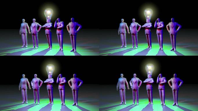智能工人3D人物虚拟人像大脑开发