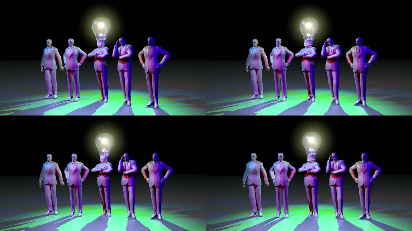 智能工人3D人物虚拟人像大脑开发
