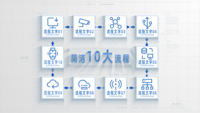 简洁图文流程