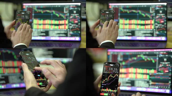 k线 股票数据 炒股视频素材 手机炒股