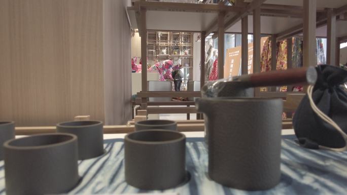 黏土陶制茶具茶壶茶杯展览会