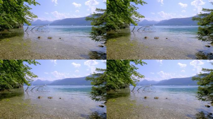 奥地利沃尔夫冈西湖，夏季