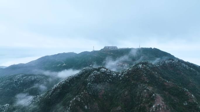 意境大气的九仙山云雾仙境4K航拍