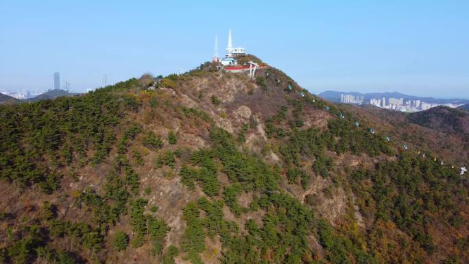 4K航拍短片.大连莲花山海滨秋色