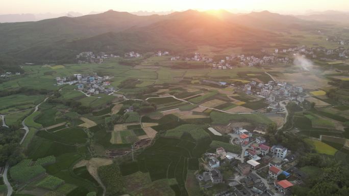 航拍 乡村 风景