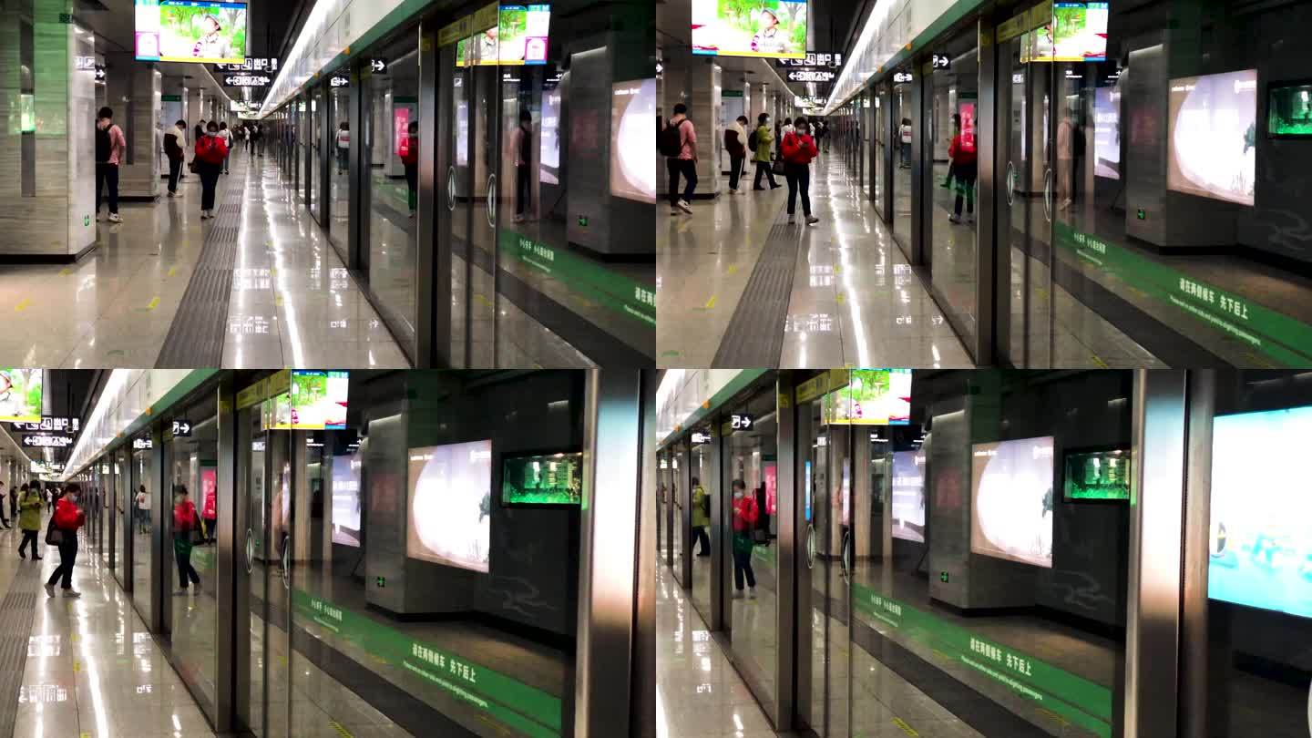 【原创实拍】地铁人流公共交通绿色出行