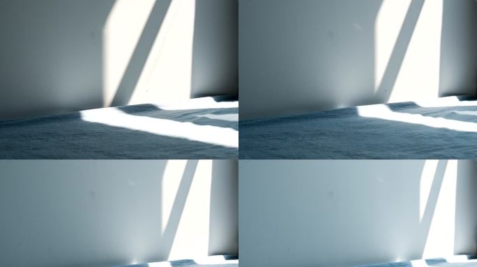 延时摄影4K｜清晨阳光照在床边的光影延时