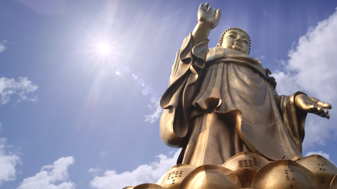 4K延时大佛视频素材