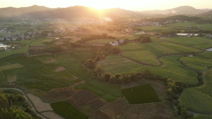 航拍 乡村 风景