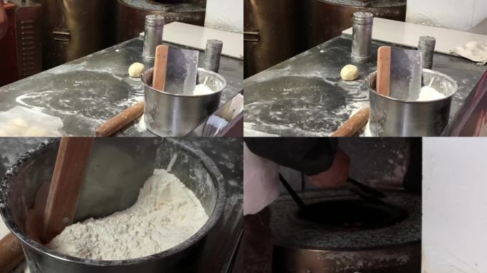 【原创实拍】锅盔制作 制作美食 烙饼