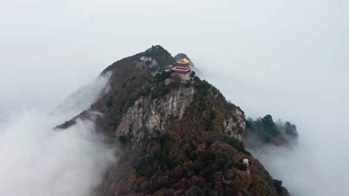 4K秦岭云海延时航拍