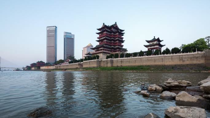 中国的古建筑，滕王阁是在深夜和深夜。