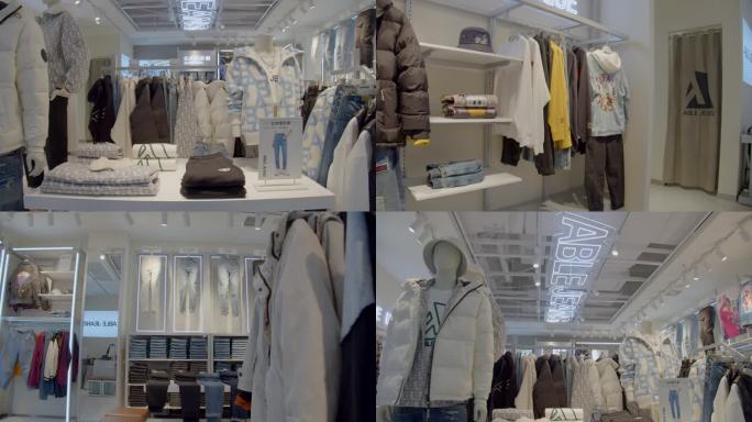 服装店实拍able jeans品牌服装店