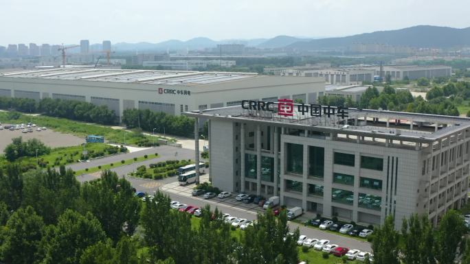 济南中国中车航拍厂区