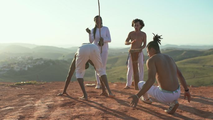 巴西卡波埃拉巫术战舞南美风俗
