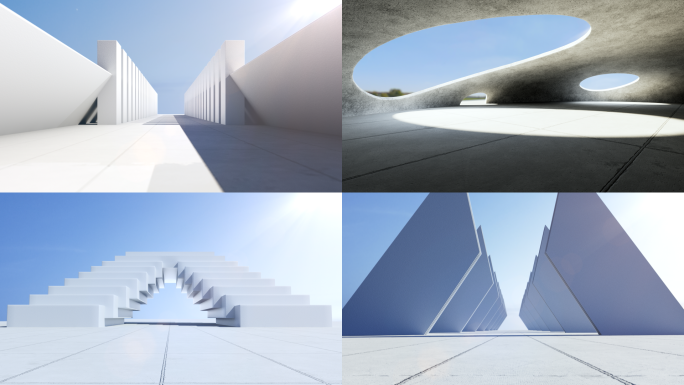 建筑概念三维视频素材