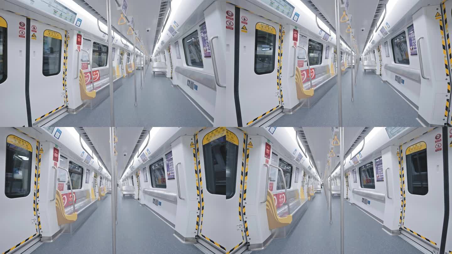 【4K正版】地铁列车车厢内部空镜04