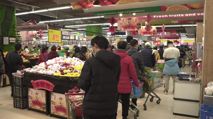 超市购物人群
