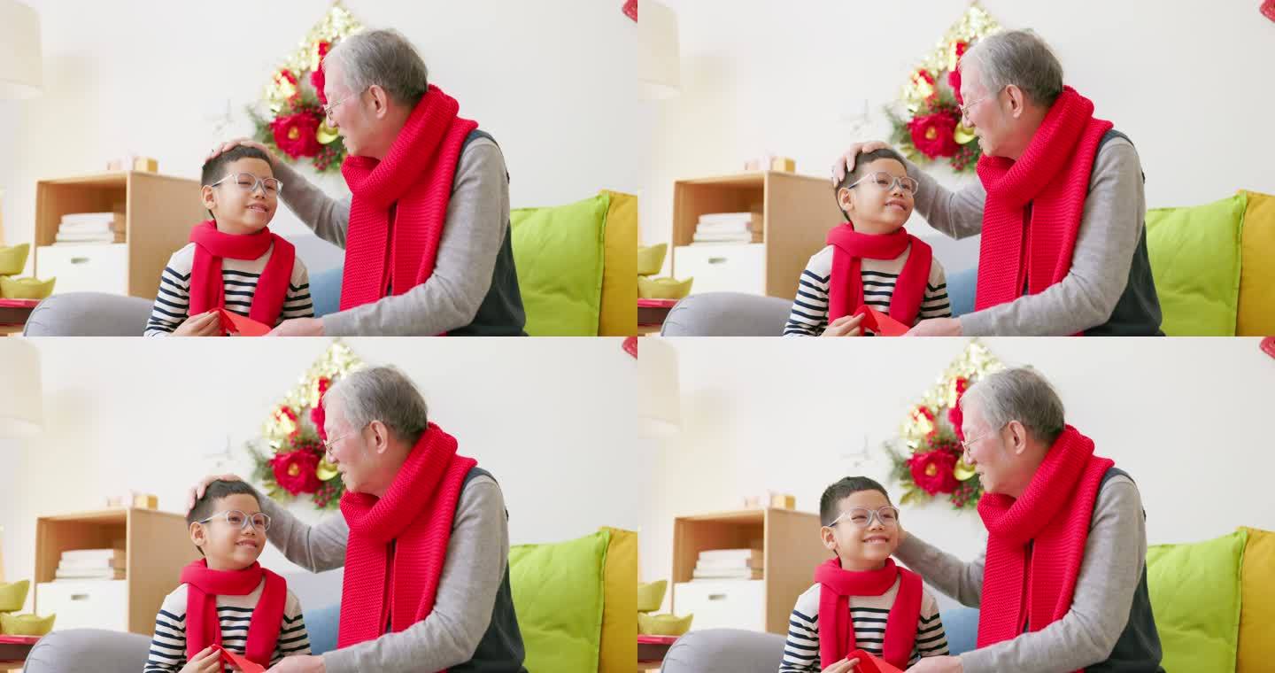 祖父和孙子亲密互动温馨幸福TVC广告