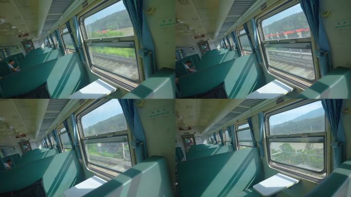 绿皮火车 车箱 座位