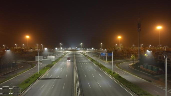 临沂沂蒙路 北外环路灯 疫情 车流 封控