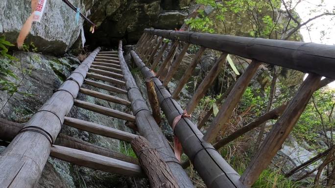 黄岩划岩山春色视频素材