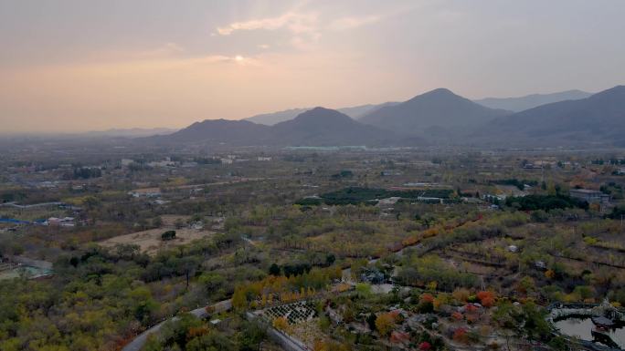 航拍北京西山秋景-16