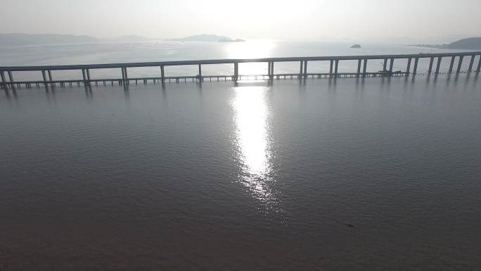 航拍乐清湾跨海大桥超视距飞行
