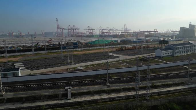 广州港货运列车专线南沙港铁路运输