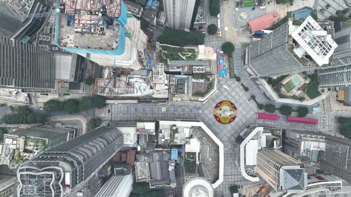封城之后的重庆俯瞰重庆空城解放碑