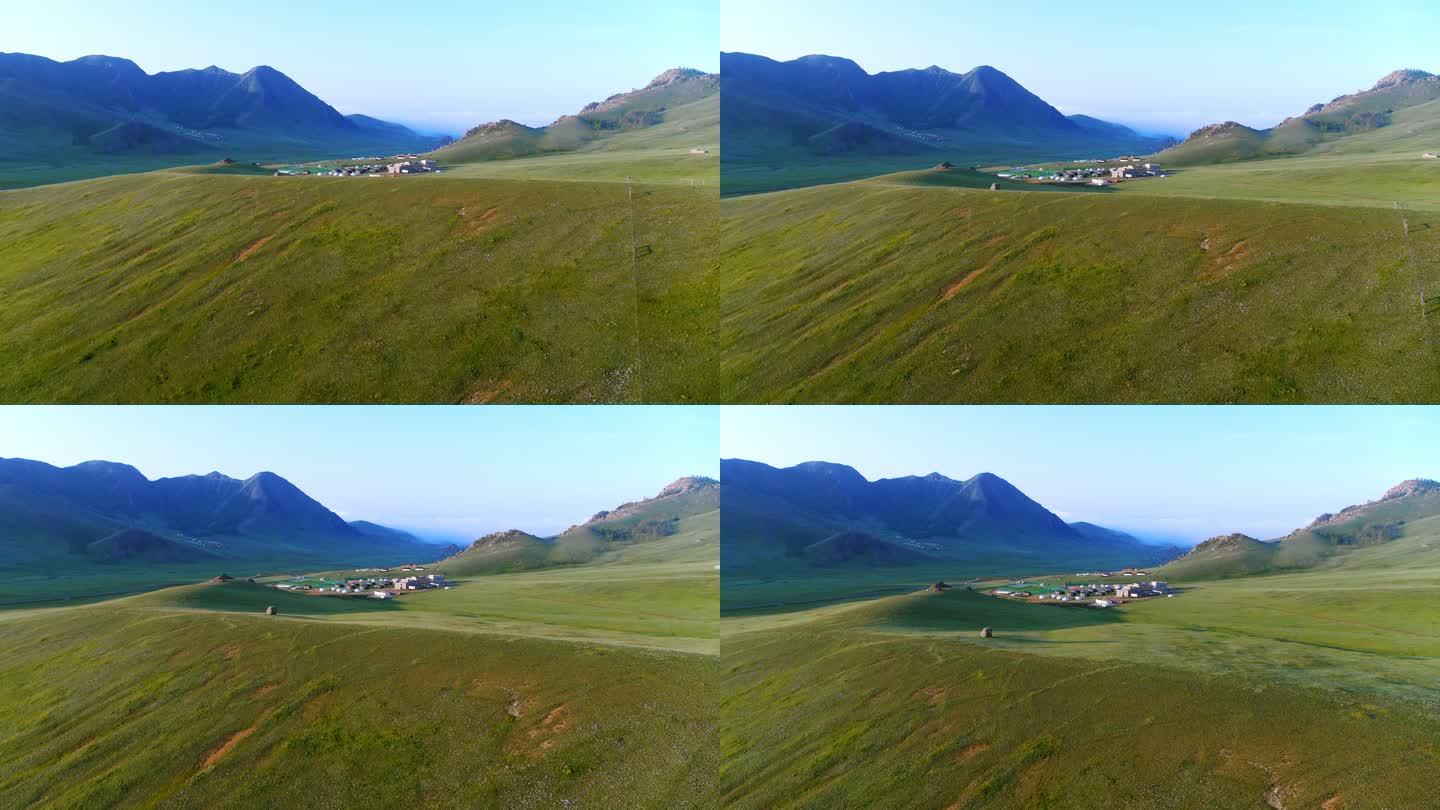蒙古天际一望无垠草原