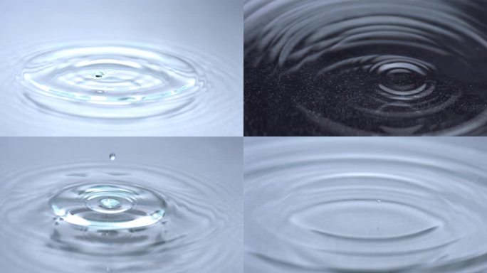 高速水滴 水波纹 创意滴水