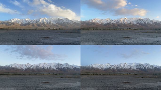 日照金山-青海昆仑山玉珠峰雪山延时摄影