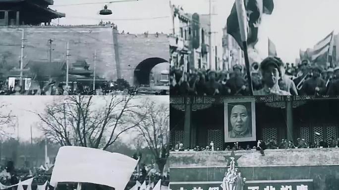 40年代北平解放 解放军入城仪式