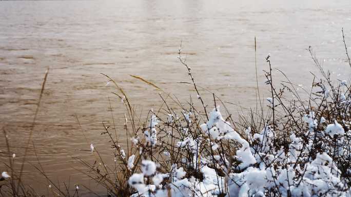 岷县西江镇雪景延时